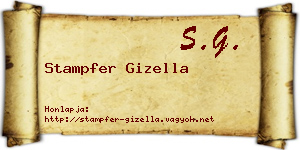 Stampfer Gizella névjegykártya